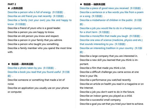 雅思口语9月又换新题？新东方在线带来最新题库解析插图(1)