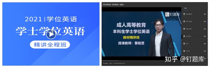 最新 | 2021年成人本科学士学位英语视频课程上线（含章节练习、预测试卷、文档插图(1)